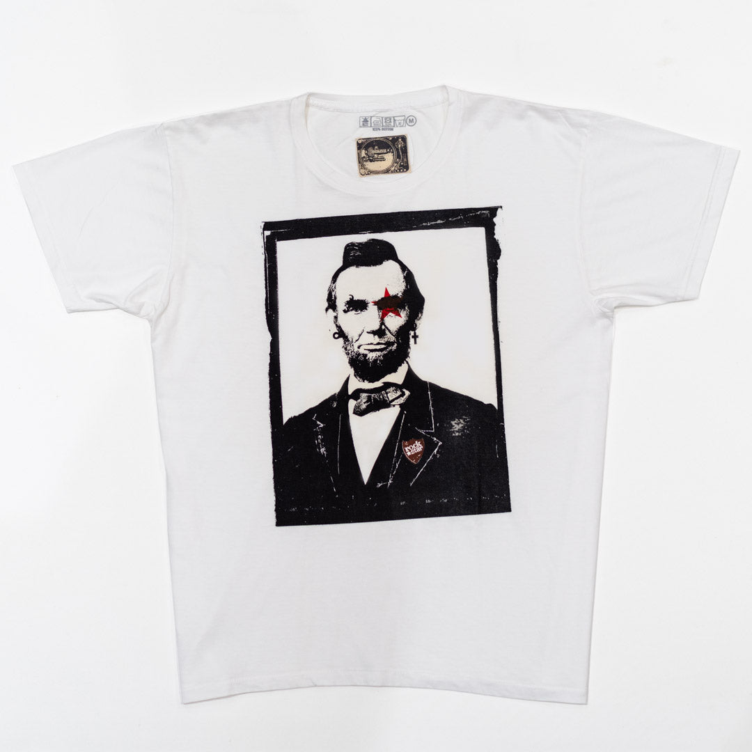 Abraham 'Rockstar' Lincoln Retro Print