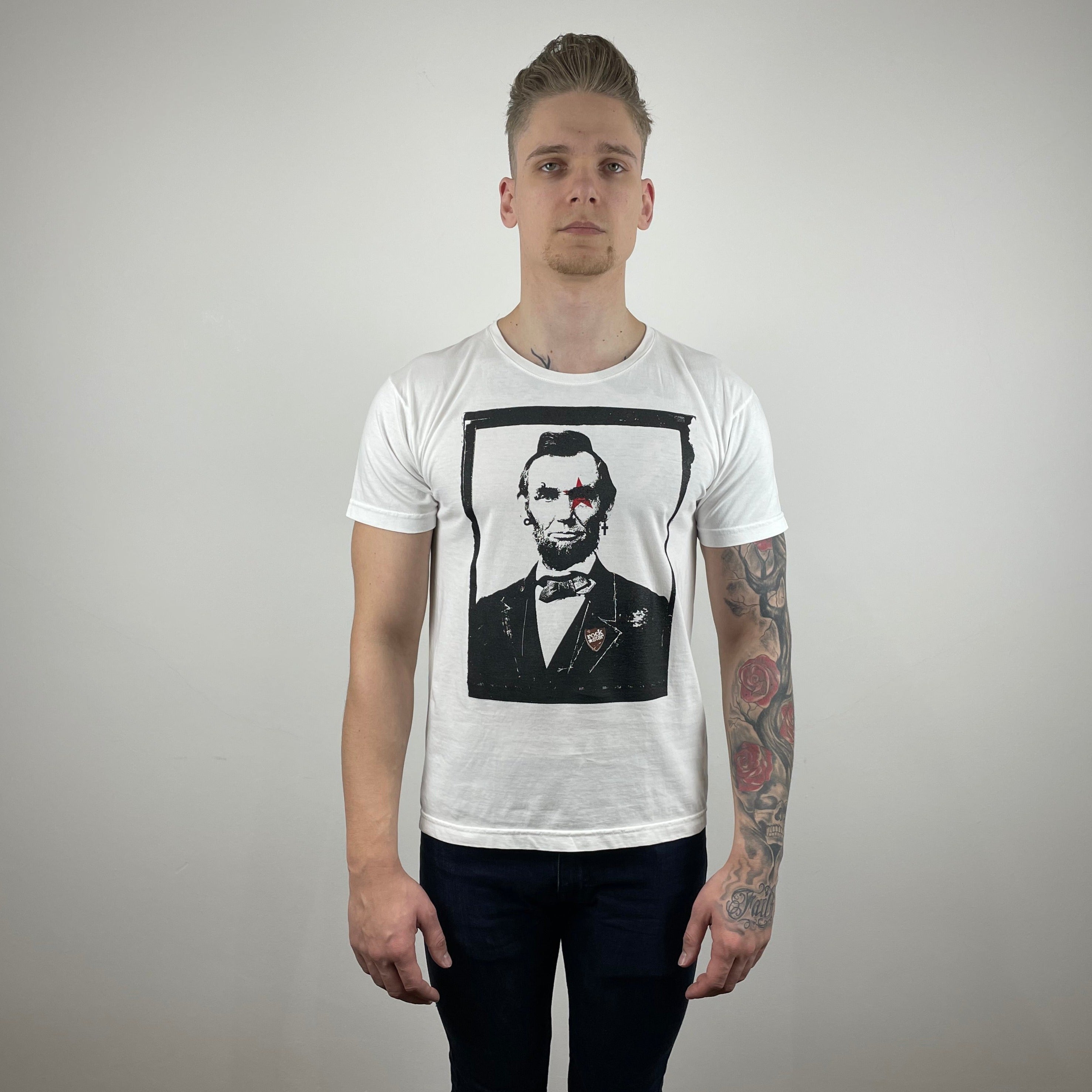 Abraham 'Rockstar' Lincoln Retro Print