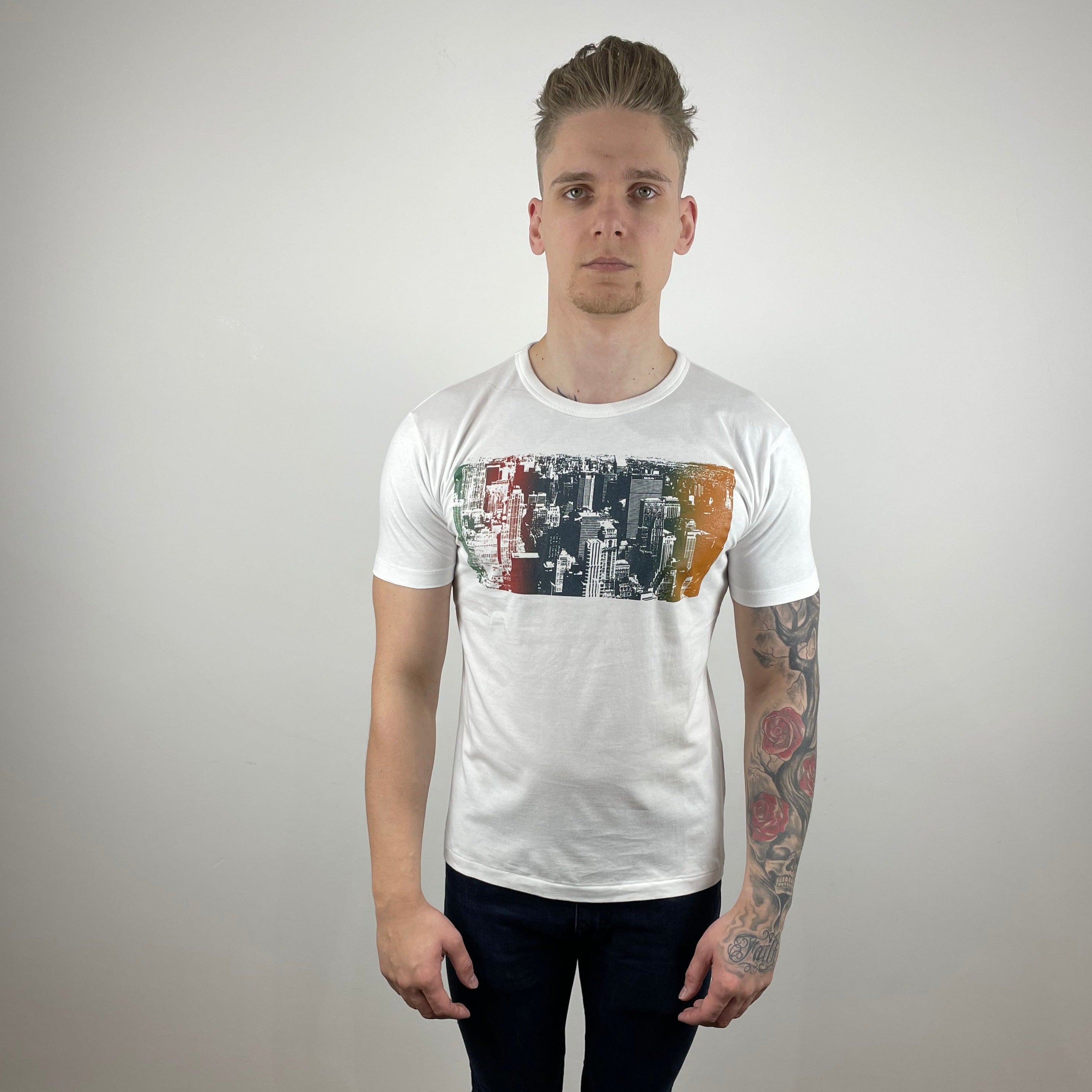 New York Skyscraper - Retro Multi Colour T-shirt    SOLD OUT!