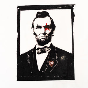 Abraham 'Rockstar' Lincoln Retro Print